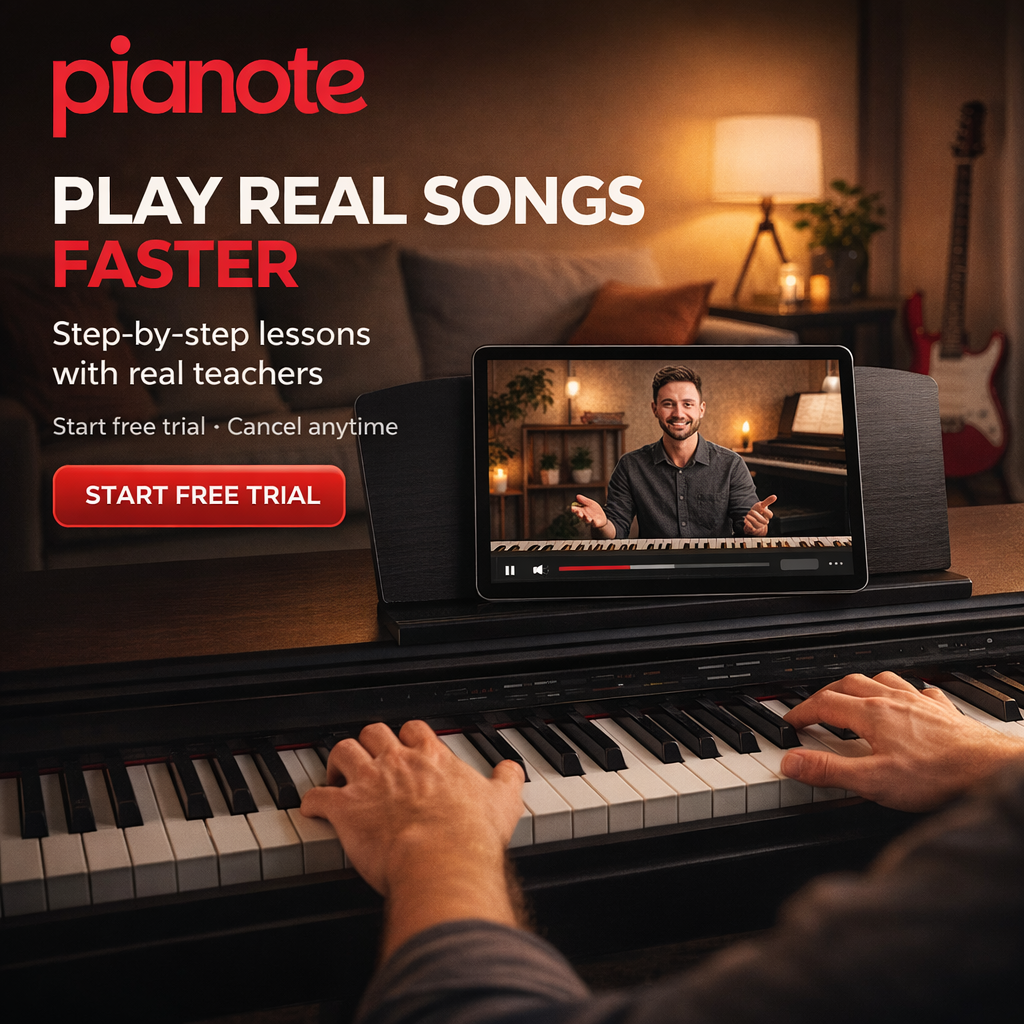 Pianote lessons ad creative