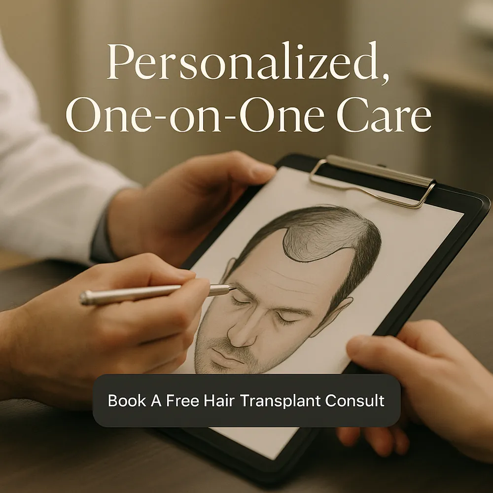 Hair clinic consult ad creative