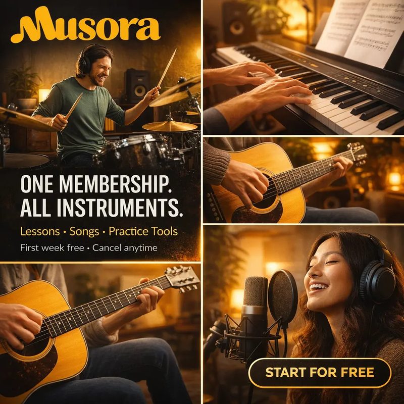 Music school JetAds ad creative